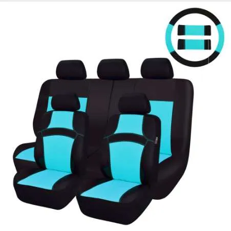 Universal Autozone Seat Covers Sandwich Style In Blue, Orange